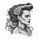 bride of frankenstein tattoo design idea
