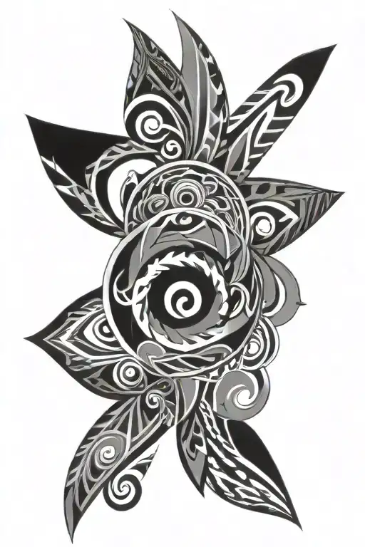 tribal and abstract tattoo tattoo design idea