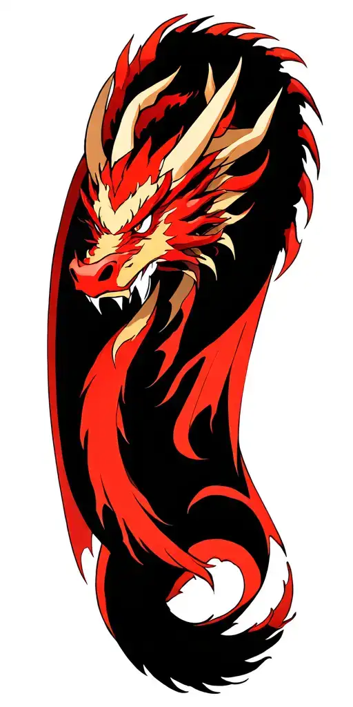 kaido dragon form tattoo design idea