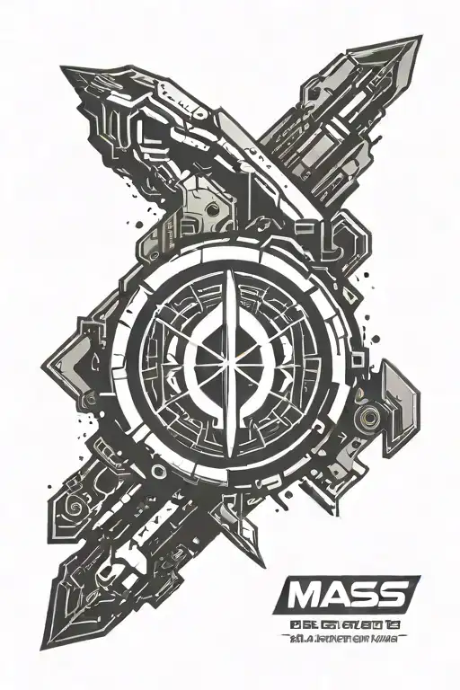 Renegade Symbol from Mass Effect logo tattoo design idea