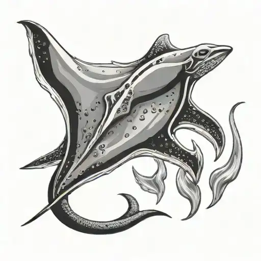stingray tattoo design idea