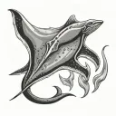 stingray tattoo design idea