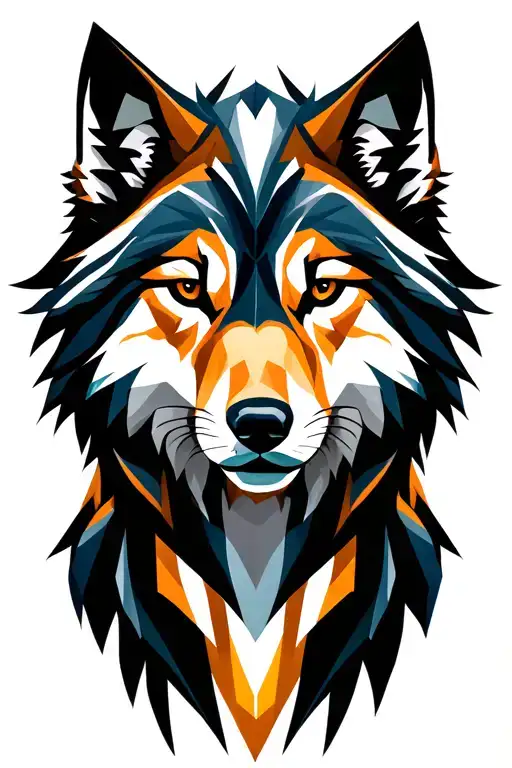 alpha wolf tattoo design idea