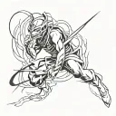 Satoru Gojo tattoo design idea