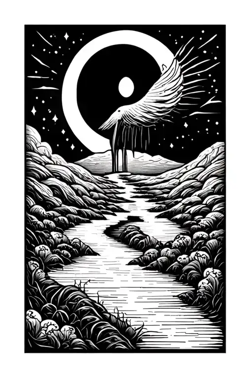 on the forearm is a symbol of the path to the goal tattoo design idea