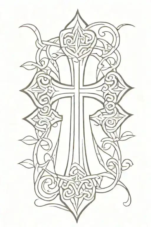 irish cross tattoo tattoo design idea