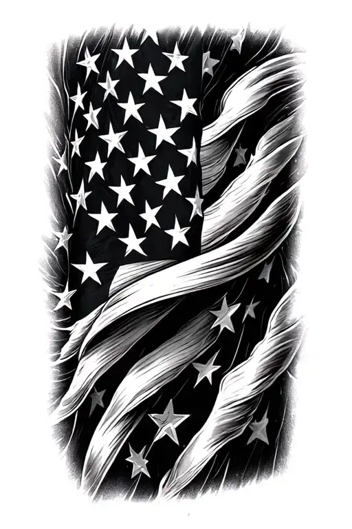 americana stars and stripes on forearm tattoo tattoo design idea