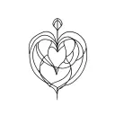 cybersigilism heart tattoo design idea