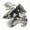 mount cook tattoo design idea
