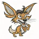 wile e coyote tattoo design idea