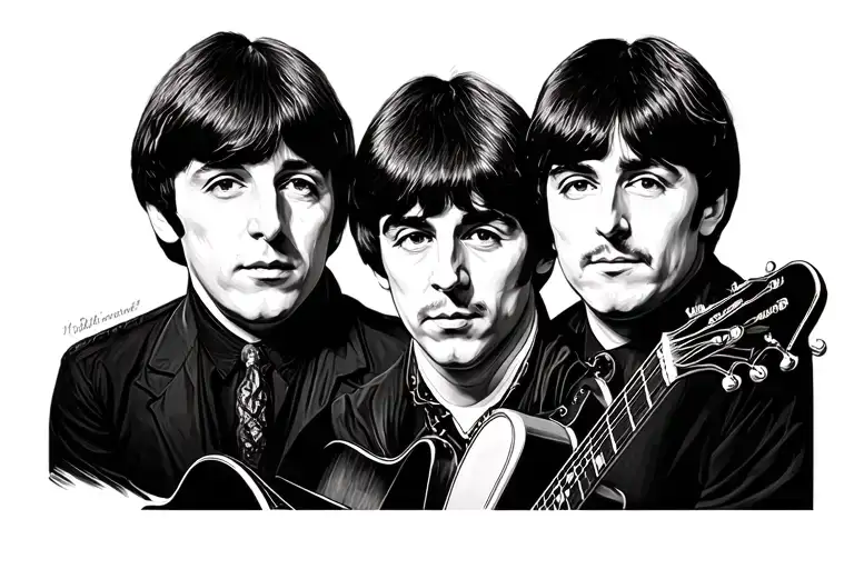 The Beatles tattoo design idea