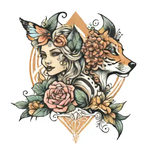 diana and emma tattoo design idea