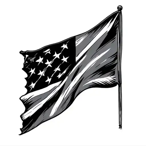 Rebel Flag tattoo design idea