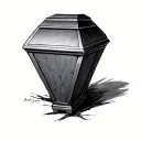 coffin saying And if you go, I wanna go with you And if you die, I wanna die with you tattoo design idea