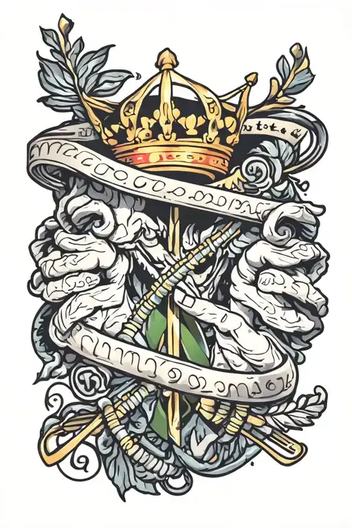 Royalty Loyalty in my DNA tattoo design idea