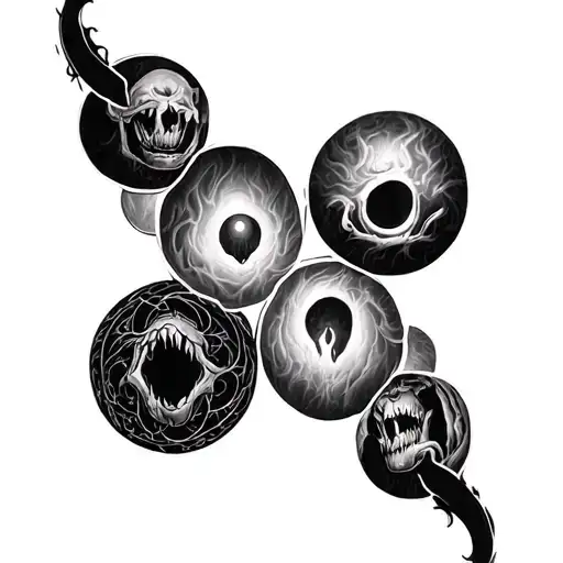 9 Circles Of Hell tattoo design idea