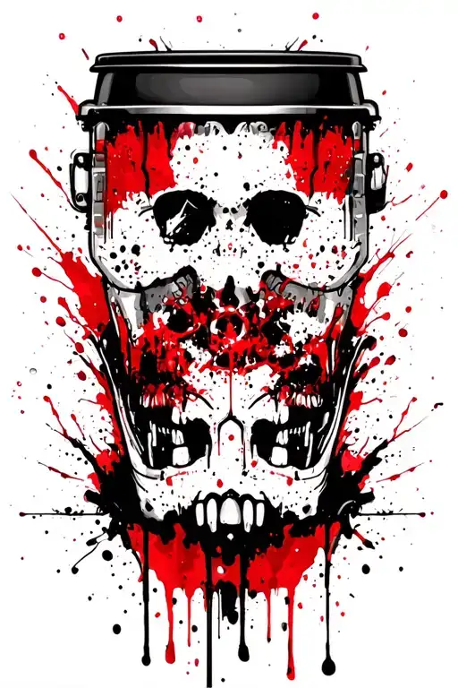 Outdoor themed with 2 symbols tattoo design idea