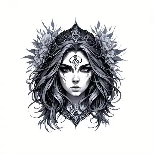 Freya Rune tattoo design idea