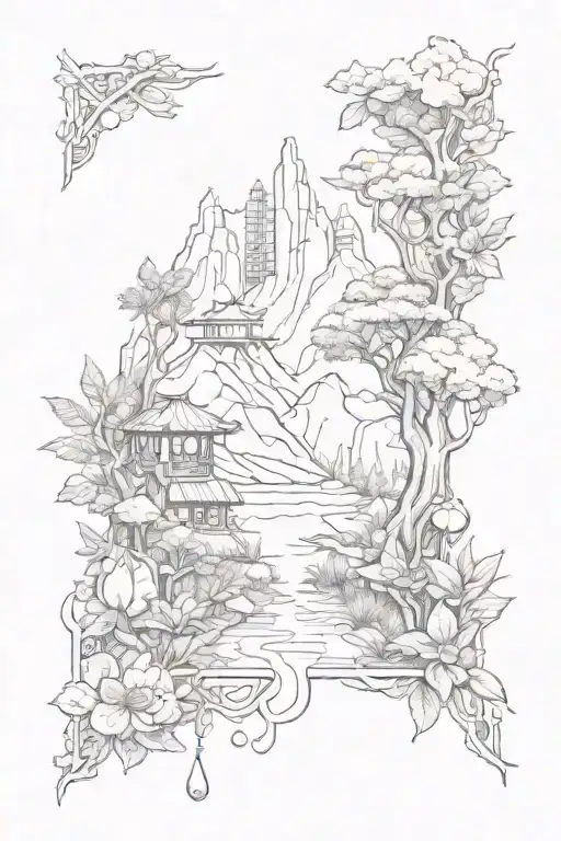 Outdoor tattoo design idea