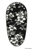 wrist to elbow sleeve with hibiscus flowers and lots of cherry blossoms tattoo design idea