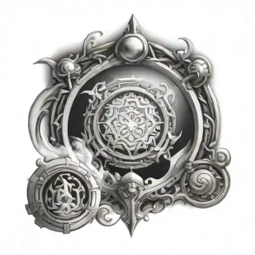 fantasy portal tattoo design idea