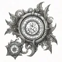 fantasy portal tattoo design idea