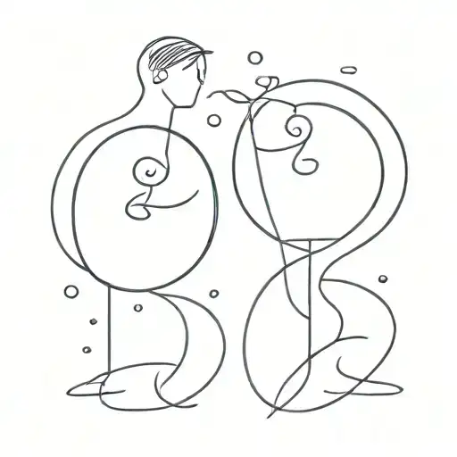 couples matching tattoo design idea