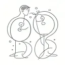 couples matching tattoo design idea