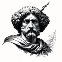 Aristotle tattoo design idea