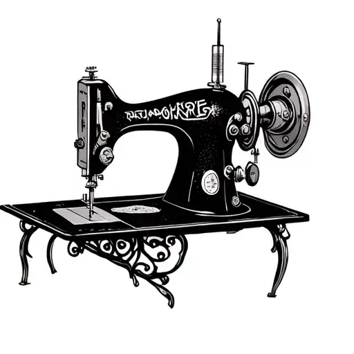 sewing machine Rita Marie tattoo design idea