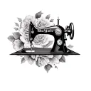 sewing machine Rita Marie tattoo design idea