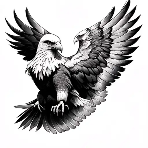 3/4 sleeve tattoo greyscale. eagle feathers layered as an eagles wing. no head neck or beak enhanced realistic tattoo design idea