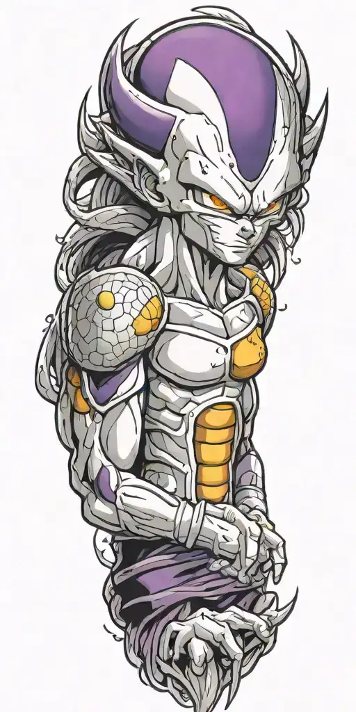 frieza dragon ball tattoo design idea