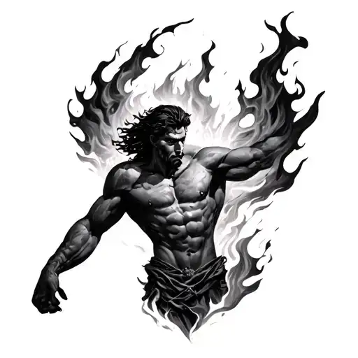 Prometheus Fire tattoo design idea