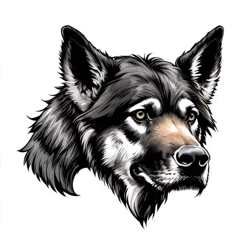 ALF Symbol with animals tattoo design idea