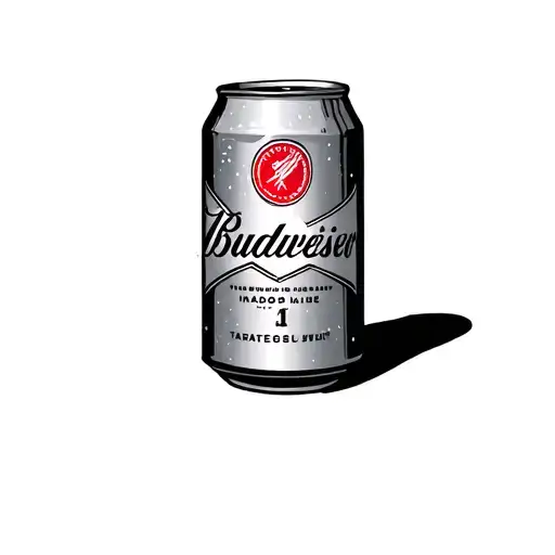 Budweiser can tattoo design idea