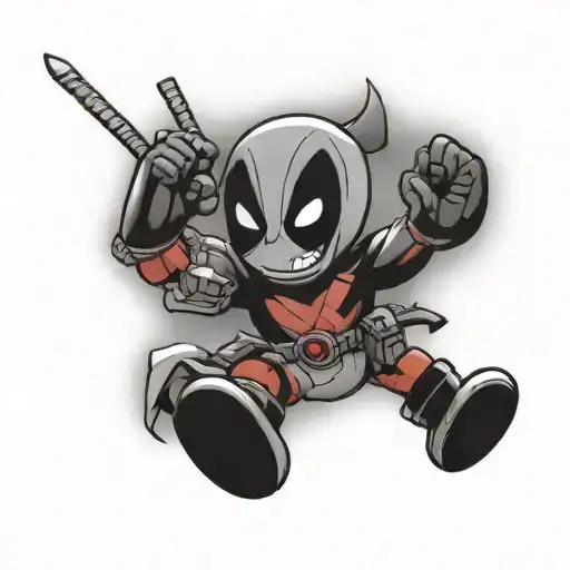 deadpool killed mickey mouse tattoo design idea