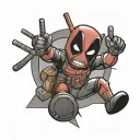 deadpool killed mickey mouse tattoo design idea