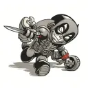 deadpool killed mickey mouse tattoo design idea