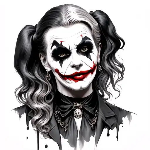 Joker Harley Quinn tattoo design idea