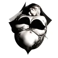 boobies tattoo design idea