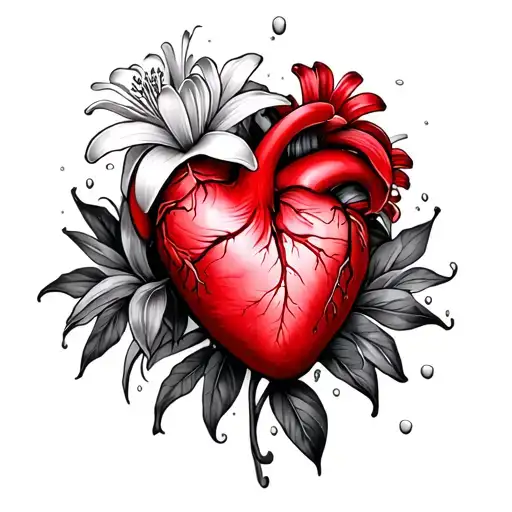 26.92298° N, 80.09613° WNalani Lynn Palmer My baby girl July 2ndWater lilyCancerHeart with some red tattoo design idea