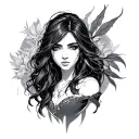 isla wright from Solo Leveling: Arise tattoo design idea