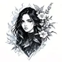 isla wright from Solo Leveling: Arise tattoo design idea