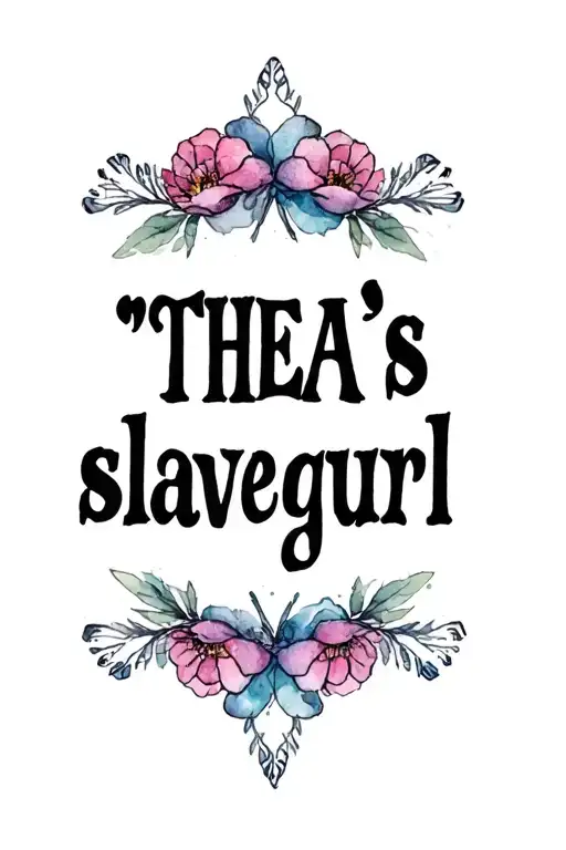 "THEA'S slavegurl" "THEA'S slavegurl" sissy lower abdomen tattoo design tattoo design idea