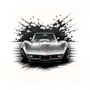 C3 corvette tattoo design idea