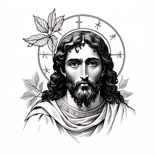 st Jude with italian culture tattoo design idea