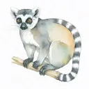 lemur tattoo design idea