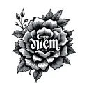 carpe diem " with a tattoo tattoo design idea