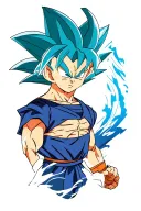 Super Saiyan 2 Gohan tattoo design idea